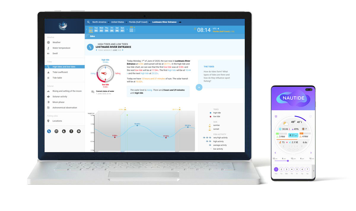 fiskewebb och fiskeapp